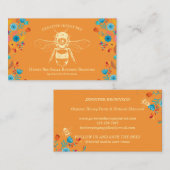 Oranje bijenhoudend Boerderij Visitekaartje (Voorkant / Achterkant)