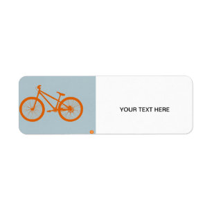 Oranje Bike Etiket
