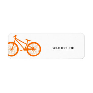 Oranje Bike Etiket