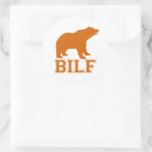 ORANJE BILF RONDE STICKER (Tas)