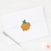 Oranje Birble Ronde Sticker (Envelop)