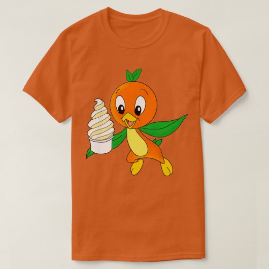 Oranje Bird Dole Whip T-shirt (Design voorkant)