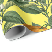  Oranje blaasbloem Cadeaupapier (Rol Hoek)