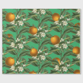 Oranje blaasbloem Cadeaupapier (Vlak)