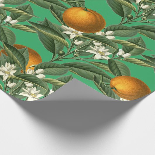  Oranje blaasbloem Cadeaupapier (Hoek)