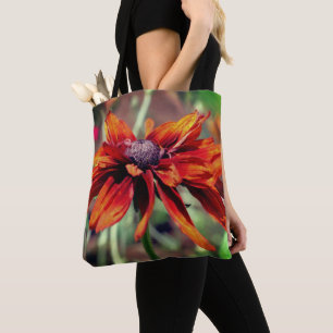 Oranje Black Eyed Susan Bloem Close-up   Tote Bag