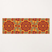 Oranje Black Eyed Susan Daisy Abstract Yogamat (Voorkant (horizontaal))
