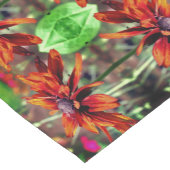 Oranje Black Eyed Susan Flower Abstract Korte Tafelloper (Hoek)