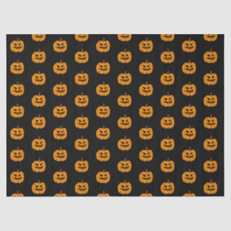 Oranje Black Halloween Ghost en Jack o Lantern Tissuepapier