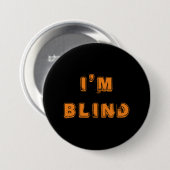 Oranje Black Joke Eye Doctor Button (Voorkant /achterkant)