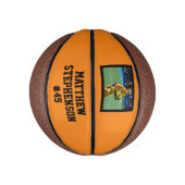 Oranje Black Photo Basketball Ball Basketbal (Verticaal)