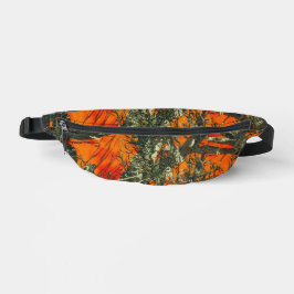 Oranje Blad Camouflage Heuptasje