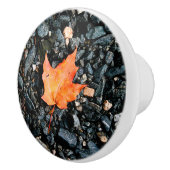 Oranje blad keramische pull keramische knop (Rechts)