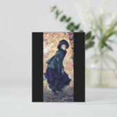 Oranje Blad van de Herfst van de Kleding van de Briefkaart (Staand voorkant)