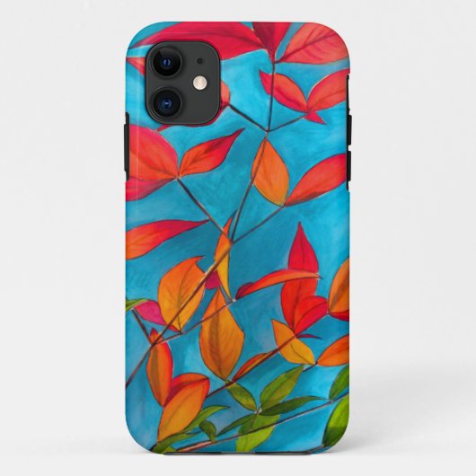 Oranje bladeren Autumn originele waterverf kunst Case-Mate iPhone Case (Achterkant)