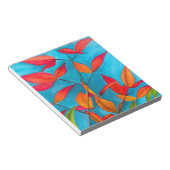 Oranje bladeren Autumn originele waterverf kunst Notitieblok (Schuin)