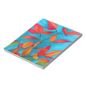 Oranje bladeren Autumn originele waterverf kunst Notitieblok (Linkerzijde)