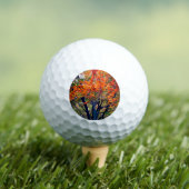 Oranje bladeren golfballen (Insitu Shirt)