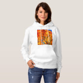 Oranje bladeren hoodie (Voorkant volledig)