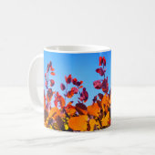 Oranje bladeren in de Herfst! Koffiemok (Voorkant links)