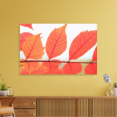 Oranje bladeren in het najaar canvas afdruk (Insitu (Woonkamer))