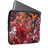 Oranje bladeren laptop sleeve (Voorkant Rechts)