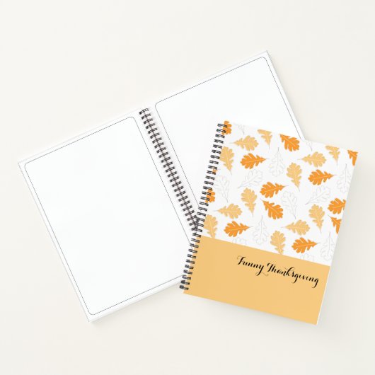 Oranje bladeren notitieboek (Binnen)