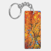 Oranje bladeren sleutelhanger (Voorkant Links)
