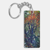 Oranje bladeren sleutelhanger (Voorkant Links)