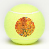 Oranje bladeren tennisballen (Achterkant)