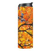 Oranje bladeren thermosbeker (Gedraaid links)