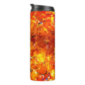 Oranje bladeren thermosbeker (Geroteerd rechts)