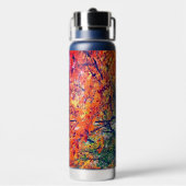 Oranje bladeren waterfles (Achterkant)