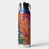 Oranje bladeren waterfles (Voorkant)