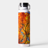 Oranje bladeren waterfles (Achterkant)