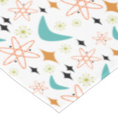 Oranje Blauw Atomic Boomerang Mid Century Pattern Tafelkleed (Gekanteld)