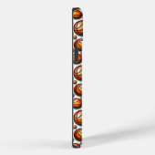 Oranje blauw basketbal genaamd naadloos patroon Case-Mate iPhone case (Achterkant / Rechts)