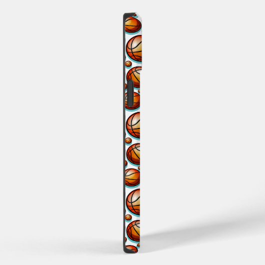 Oranje blauw basketbal genaamd naadloos patroon Case-Mate iPhone case (Achterkant / Rechts)