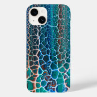 Oranje blauw Blauwgroen Glas in lood Abstractie