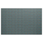 Oranje blauw Blauwgroen Mandala Boho Pattern Stof (Yard (91,4 cm))