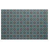 Oranje blauw Blauwgroen Mandala Boho Pattern Stof (Fat Quarter)