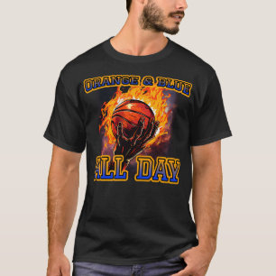 Oranje blauw de hele dag knicks t-shirt