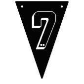 Oranje blauw en gele robot Birthday Gepersonalisee Vlaggetjes (Tweede vlag)