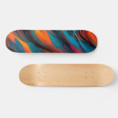 Oranje blauw en zwart skateboard (Horizontaal)