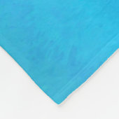 Oranje blauw fleece deken (Hoek)