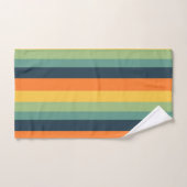 Oranje, blauw, geel en groen bad handdoek (Handdoek)