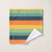 Oranje, blauw, geel en groen bad handdoek (Wasdoekje)