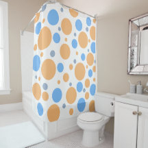 Oranje Blauw Grijs Geometrische Cirkels