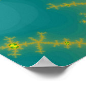 Oranje/blauw Julia (afdrukken) Poster (Hoek)