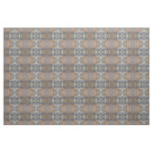 Oranje blauw model Stone Fabric Pattern Stof (Yard (91,4 cm))
